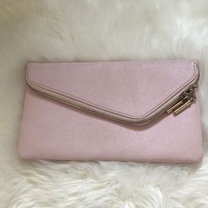 Light pink leather purse